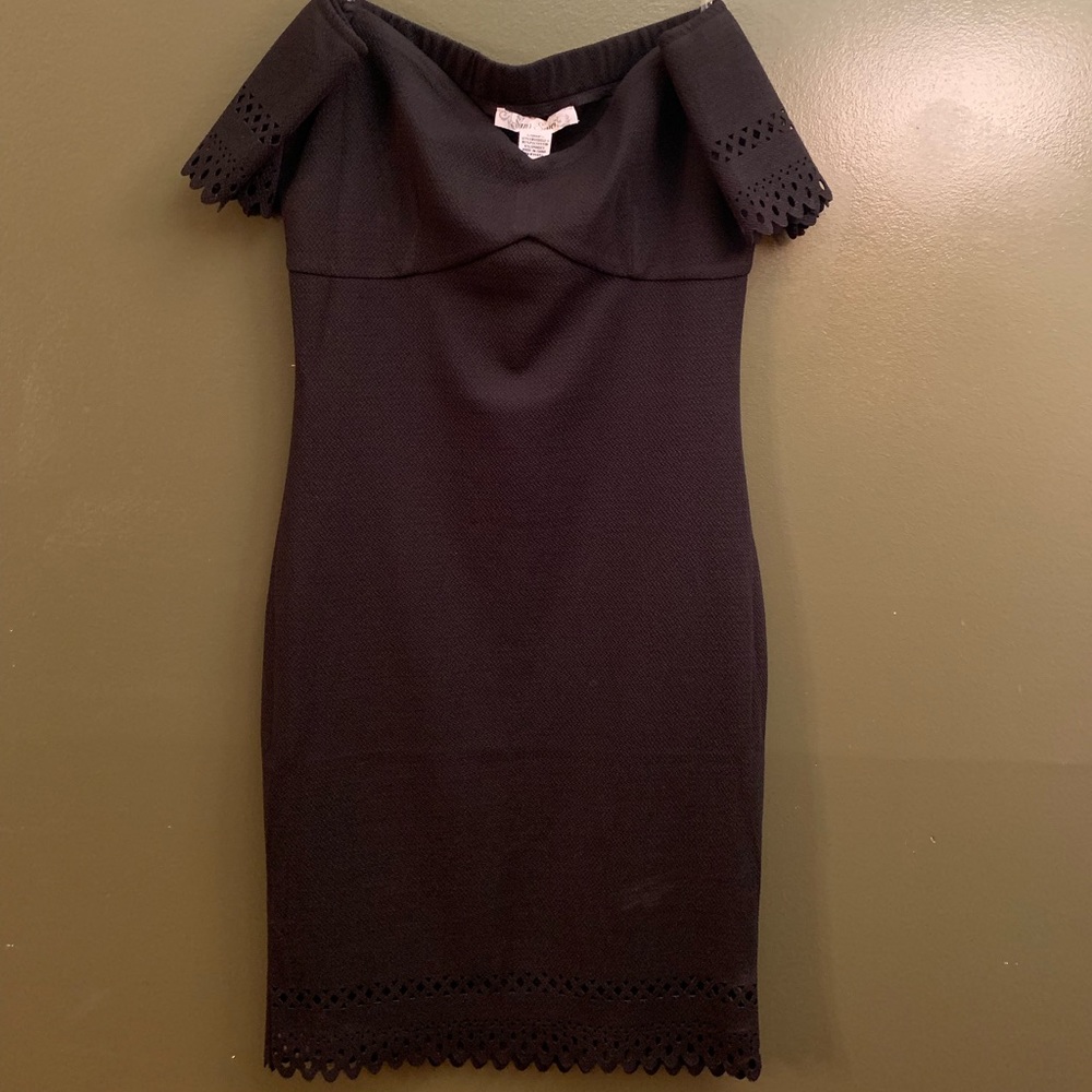Sans souci strapless black dress